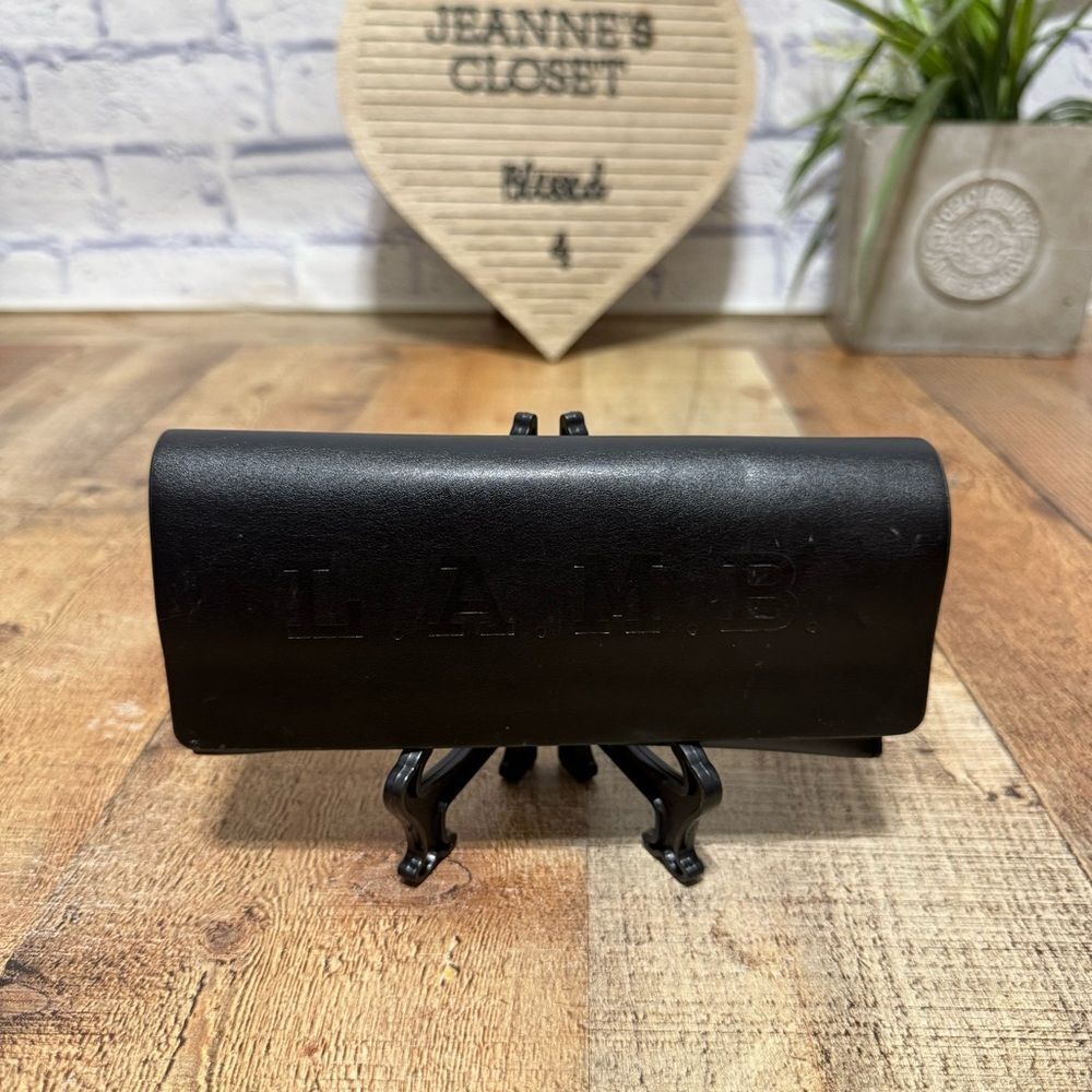 L.A.M.B eye glass sunglasses case black